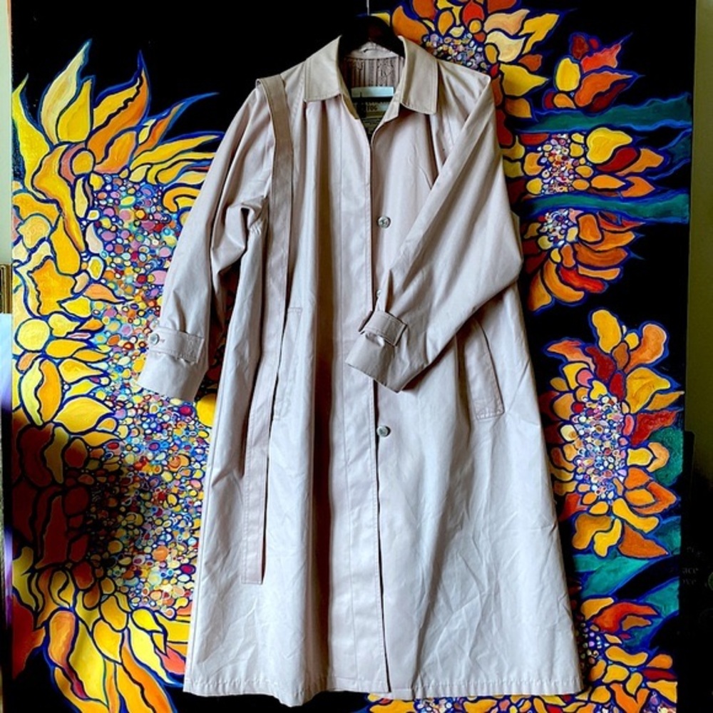 Vintage London Fog Trench Coat Blush/Pink Color